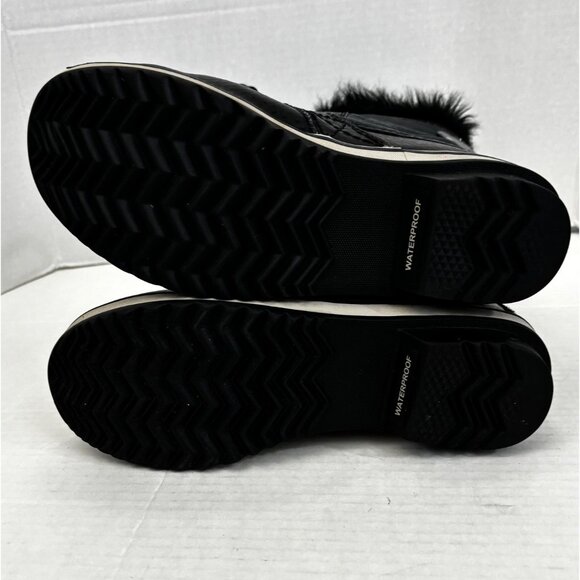 Sorel Joan of Arctic Winter Boots Womens Size 5 Black Snow Faux Fur Waterproof - Picture 6 of 13